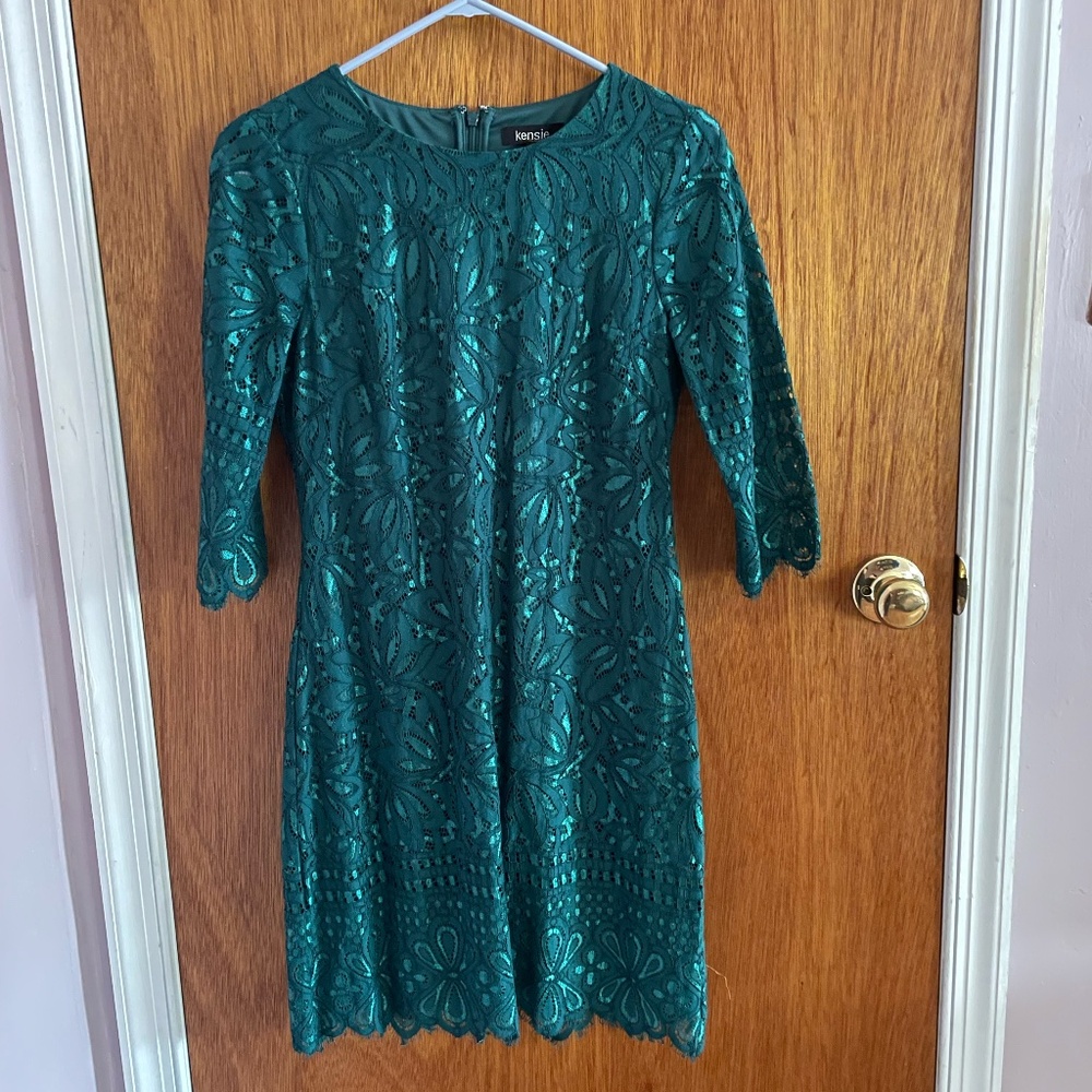 Kensie green floral dress